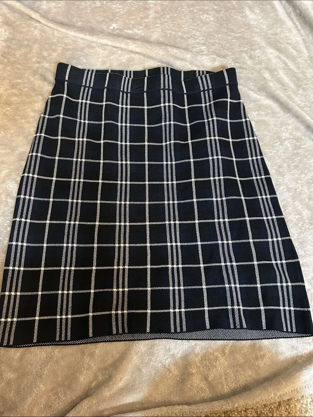 Theory plaid miniskirt